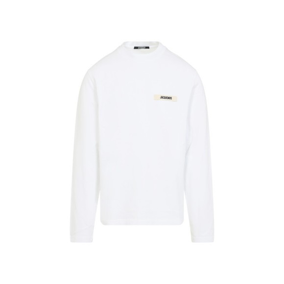 Jacquemus Long-Sleeve White Cotton T-Shirt - NWT - Picture 1 of 3